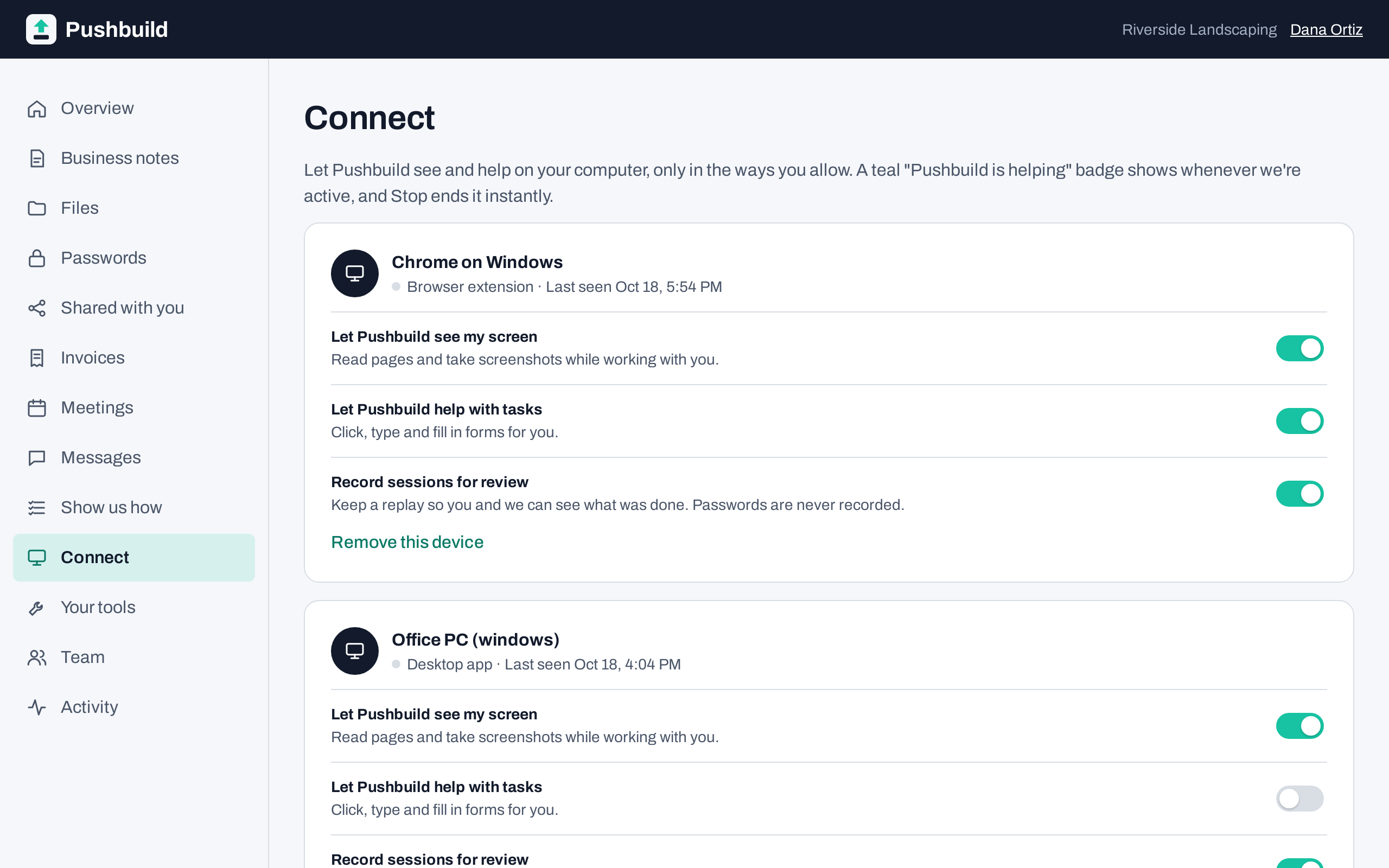 Install Connect and pair it