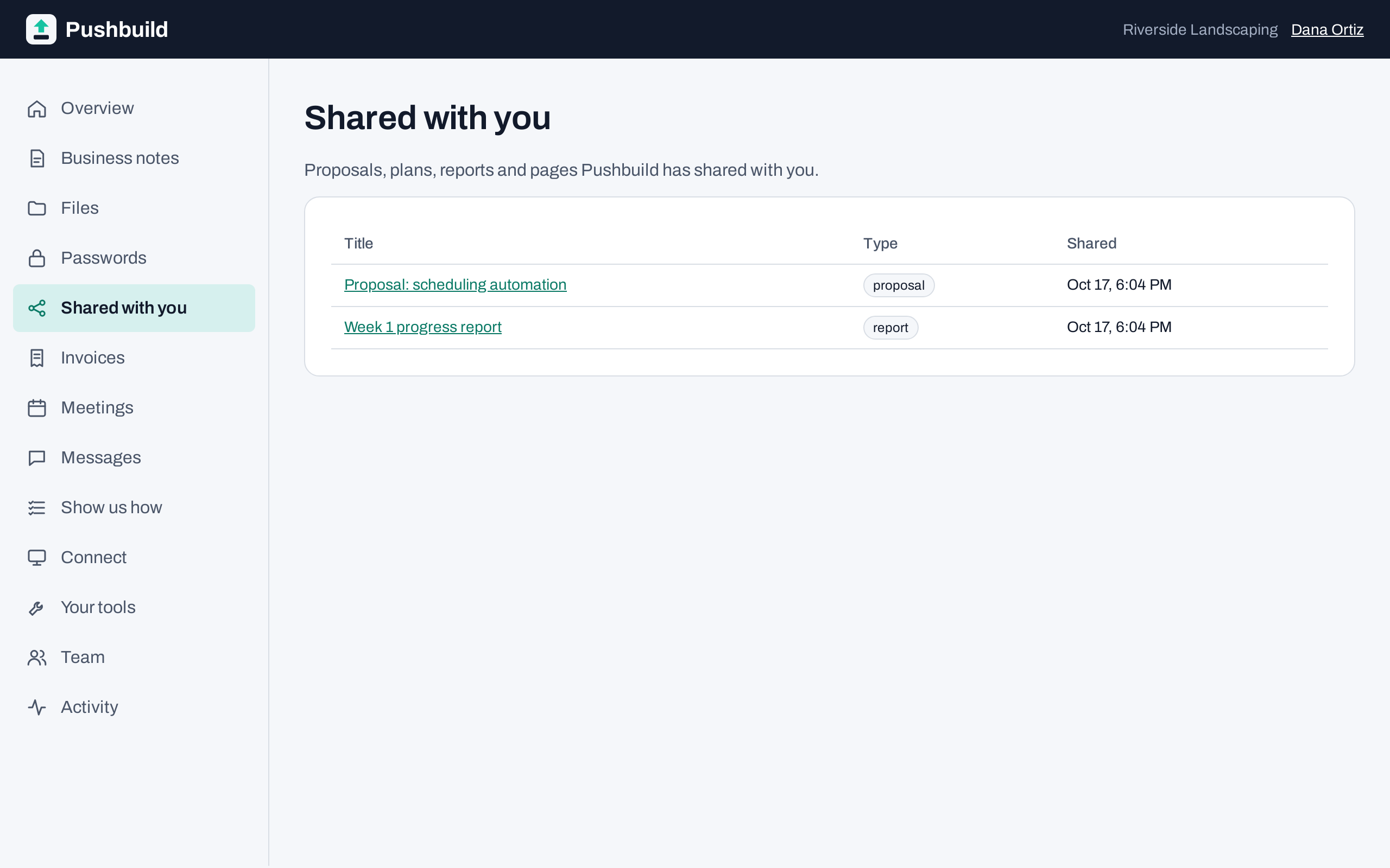 Proposals and reports